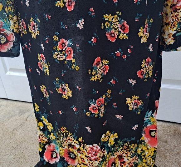 Kaii Los Angeles Floral Duster / Open Robe Size S - Picture 7 of 11